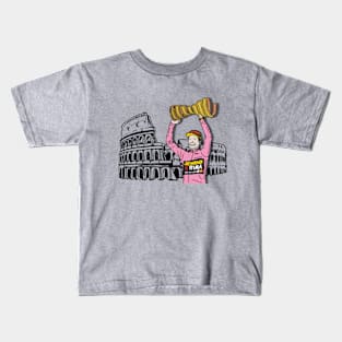 Primoz Roglic in Rome Giro 2023 Kids T-Shirt